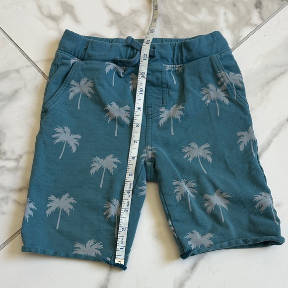 Tea Collection Teal Palm Print Kids Shorts - Picture 8 of 8